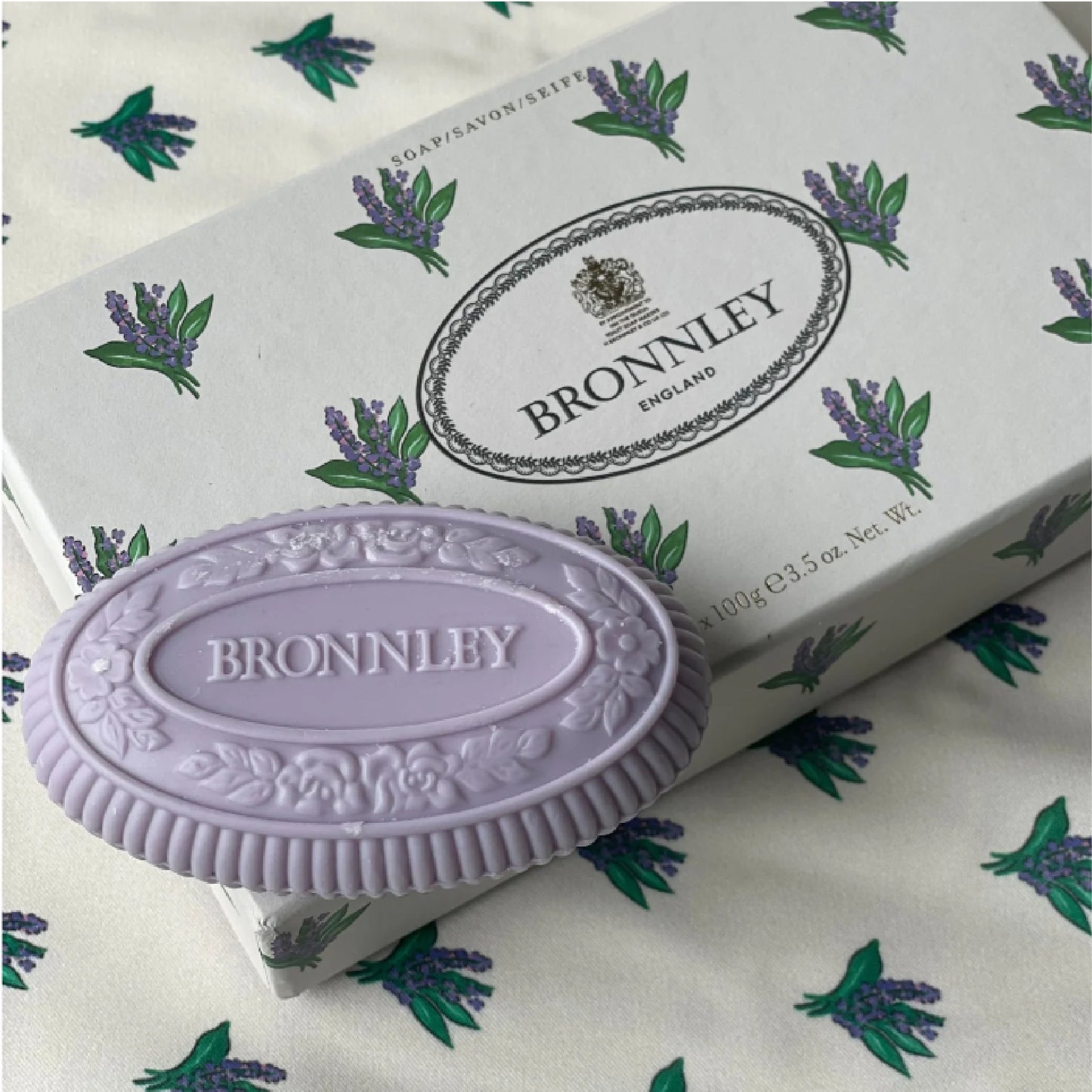 英國 Bronnley 薰衣草香氛皂禮盒|LAVENDER SOAP GIFT SET | FG3240