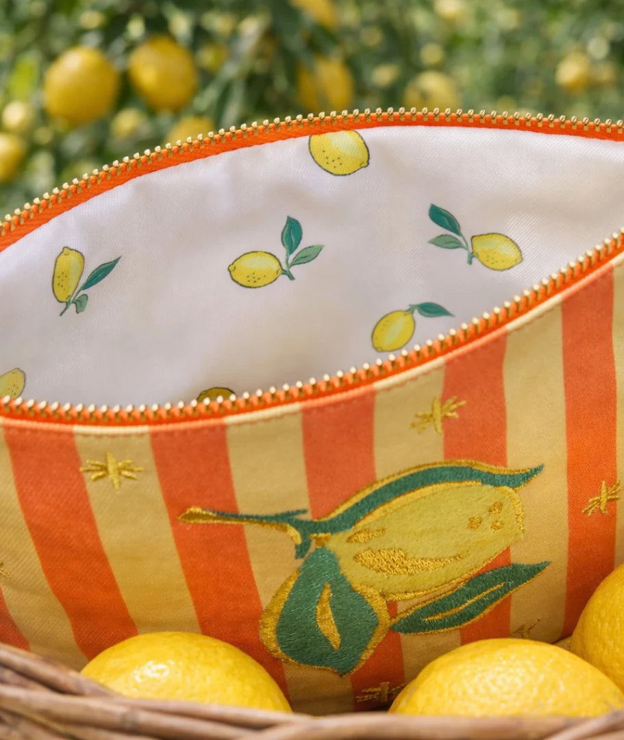 Lemon Canvas Zip Purse