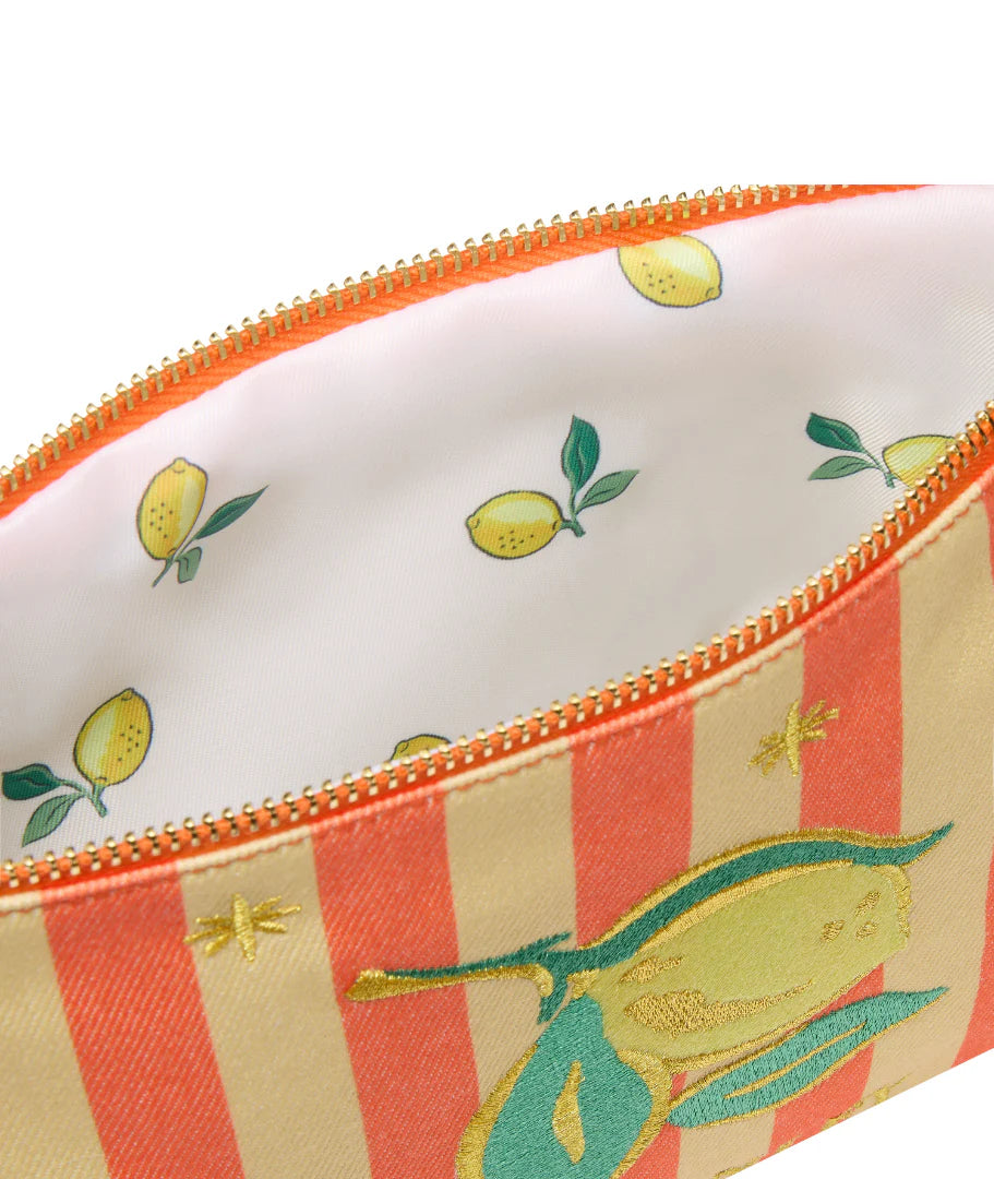 Lemon Canvas Zip Purse