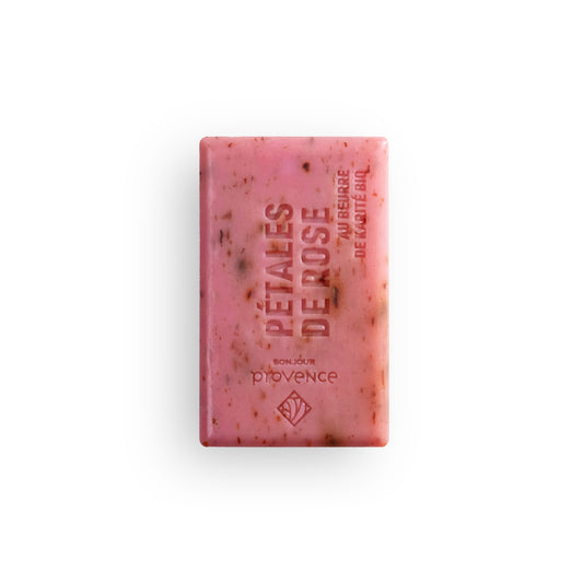 法國 Bonjour Provence | 法斯彩磚皂4號-玫瑰花瓣/去角質香皂