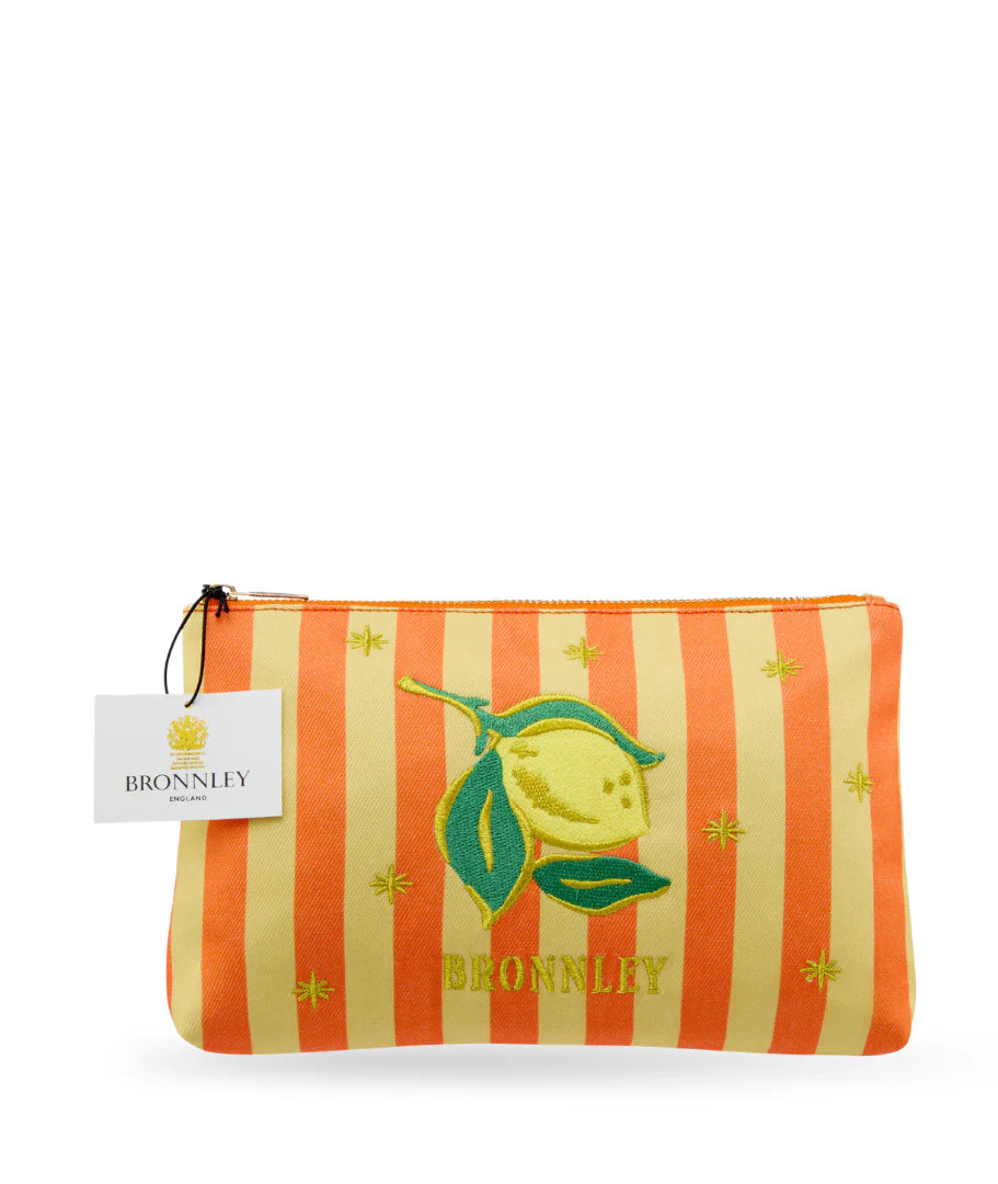 Lemon Canvas Zip Purse
